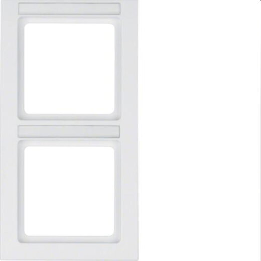 Berker Rahmen M310526099 2fach polarweiss samt