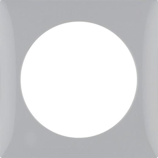 Berker Rahmen M3918272507 1fach grau glaenzend