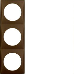 Berker Rahmen M3918192511 3fach braun matt