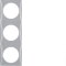 Berker Rahmen M3918192507 3fach grau glaenzend