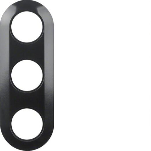 Berker Rahmen M3138131 3fach schwarz glaenzend