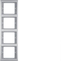 Berker Rahmen M313437004 4fach senkr. edelstahl rostfrei