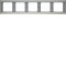 Berker Rahmen M313937004 5fach waager. edelstahl rostfr.
