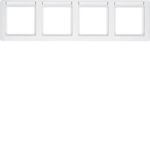 Berker Rahmen M310246019 polarweiss samt