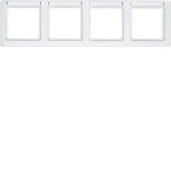 Berker Rahmen M310246019 polarweiss samt