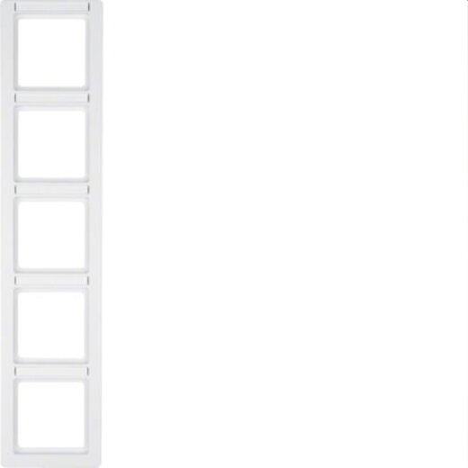 Berker Rahmen M310156019 polarweiss samt