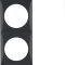 Berker Rahmen M3918262510 2fach schwarz glaenzend