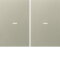 Berker Tast-Abdeckung K.x 2fach edelstahl 80960373