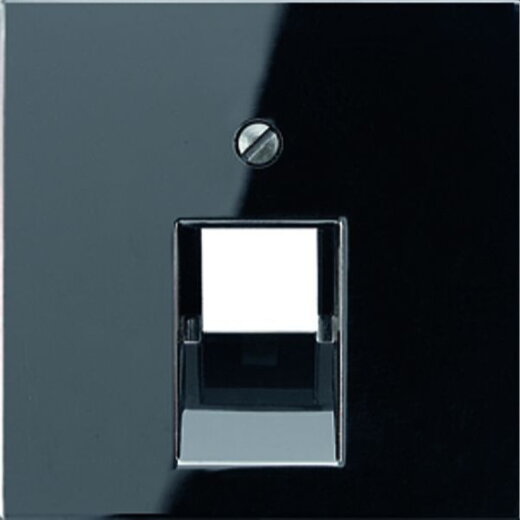 Jung Abdeckung für IAE/UAE-Anschlussdosen 1 x 8-polig, Thermoplast, Serie A, schwarz A569-1BFPLUASW