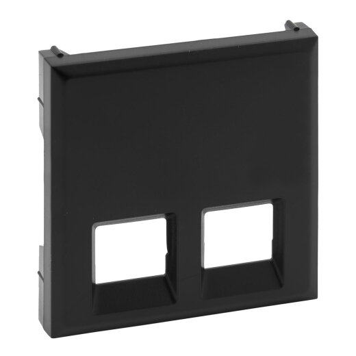 Legrand Abdeckung 864543 Niloe Step 2F Rj11/Rj45 schwarz