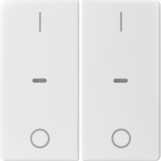 Berker Abdeckung f. Tastensen.-Modul 2fach Q.x polarweiss 80962329