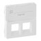 Legrand Abdeckung VLIFE RJ11/RJ45 BF 2fach ultraweiss