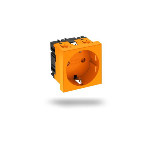 OBO Steckdose SCHUKO STD-D0 ROR1 0Grad 1fach reinorange