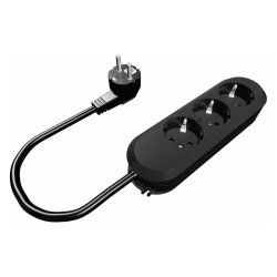 Bachmann Tischsteckdose 387.170 3fach schwarz - nicht zu...