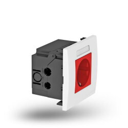 OBO Steckdoseneinheit SDE-RW D0RT1B Modul 45 1fach...