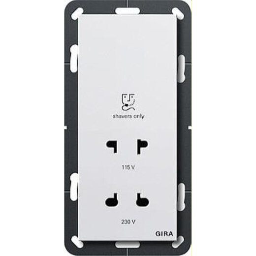 Gira Rasiersteckdose 282003 BS System 55 reinweiss