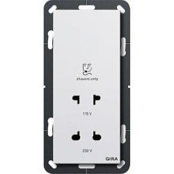 Gira Rasiersteckdose 282003 BS System 55 reinweiss