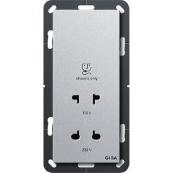 Gira Rasiersteckdose 282026 BS System 55 alu