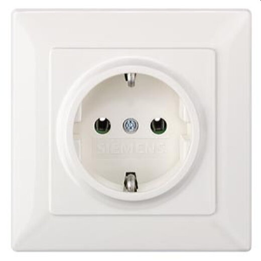 Siemens SCHUKO-Steckdose Komplettgeraet titanweiss 5UB1580