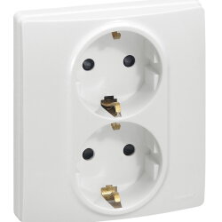 Legrand SCHUKO-Steckdose 664543 Niloe 2fach ultraweiss