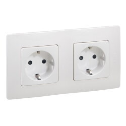 Legrand SCHUKO-Steckdose 664746 Niloe 2fach weiss