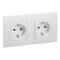 Legrand SCHUKO-Steckdose 664746 Niloe 2fach weiss