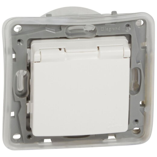 Legrand SCHUKO-Steckdose 664747 Niloe IP44 ultraweiss