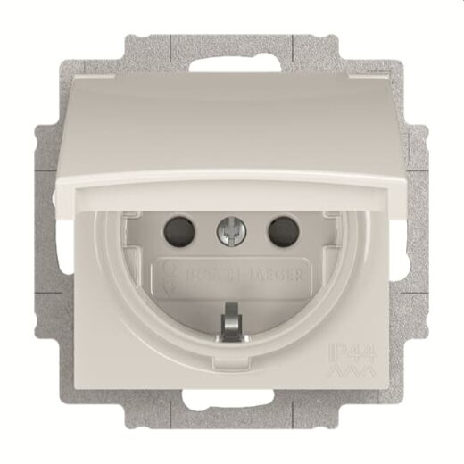 Busch-Jaeger Steckdoseneinsatz SCHUKO 20 EUCKBD-914, alpinweiß