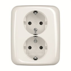 Busch-Jaeger Doppelsteckdose SCHUKO 202 EUJB-214,...
