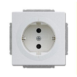 Busch-Jaeger Objektsteckdose 20 EUAB-83, aluminiumsilber