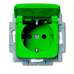 Busch-Jaeger Steckdoseneinsatz 20 EUKB-13-212-101, grün