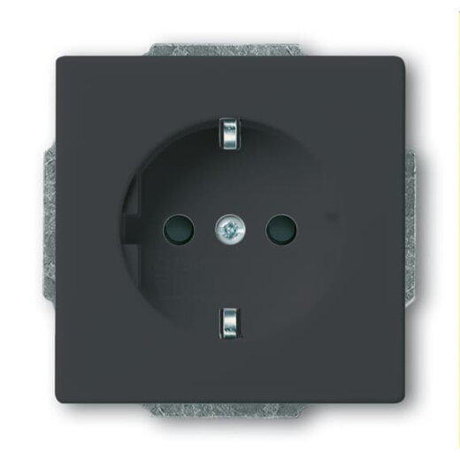 Busch-Jaeger Steckdose SCHUKO 23 EUCB-81 eBs SrK, anthrazit