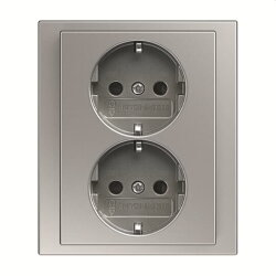 Busch-Jaeger Doppelsteckdose SCHUKO 202 EUJB-866 volle...