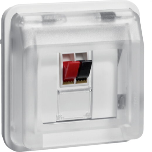 Berker Lautsprecher-Steckdosen-Einsatz 1fach W.1 polarweiss 11963522