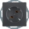 Berker Steckdose SCHUKO 47276086 anthrazit samt 47276086