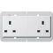 Gira Doppelsteckdose 278203 BS 13 A System 55 BS 80 reinweiss 278203