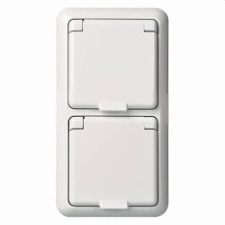 ELSO Steckdoseneinsatz 225414 2fach 16A FASHION IP44...