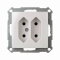 ELSO Steckdose ELG275914 Doppel-Europa 16A JOY rw