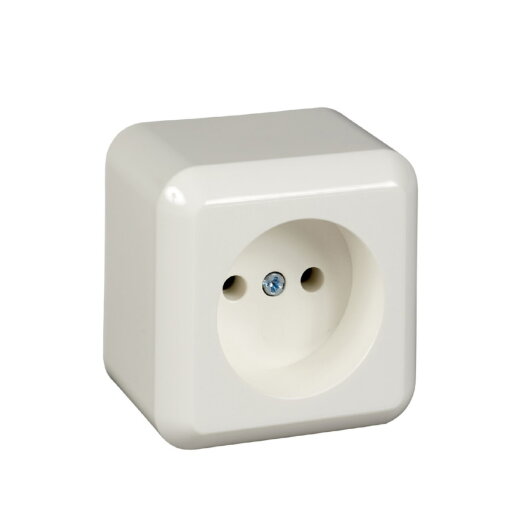 ELSO AP-Steckdose 395804 16A ohne Schutzk. CONTURA rw