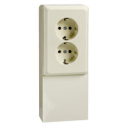 ELSO Steckdose 515500 2fach 16A RENOVIERUNG perlweiß