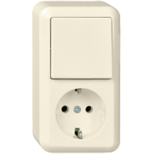 ELSO AP-Kombination 388600 10/16A CONTURA perlweiß