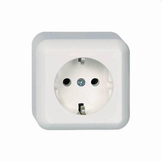 ELSO AP-Steckdose 395004 16A CONTURA reinweiß