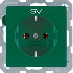 Berker Steckdose SCHUKO 47436003 grün samt 47436003