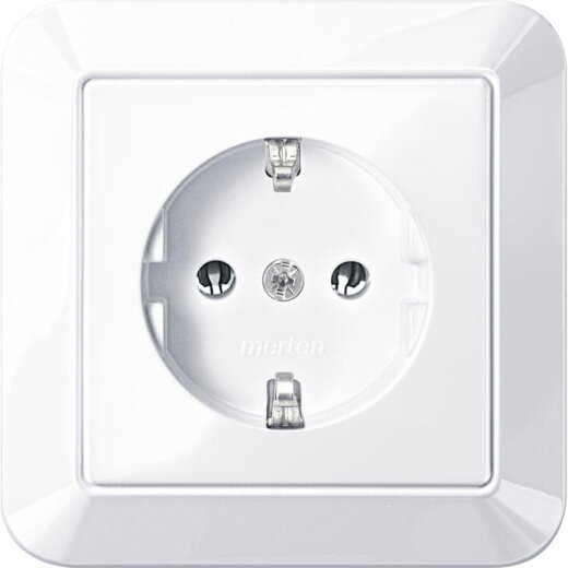 Merten Steckdose SCHUKO MEG2401-1025 aktivweiss glänzend 1-M MEG2401-1025