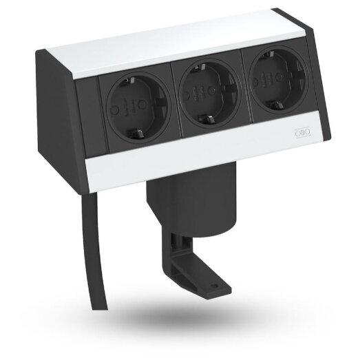 OBO Deskbox DB-1B3 D3S mit Befestigungszwinge