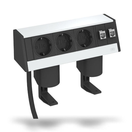 OBO Deskbox DB-1B3 D3S2K mit Befestigungszwinge
