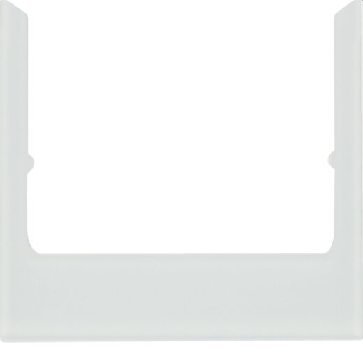 Berker Designrahmen eckig Glas polarweiss 13196909