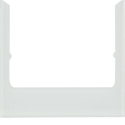 Berker Designrahmen eckig Glas polarweiss 13196909