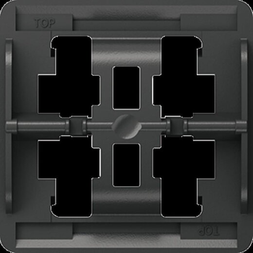 Jung Halteplatte 3fach, Serie LS, schwarz LS93HP