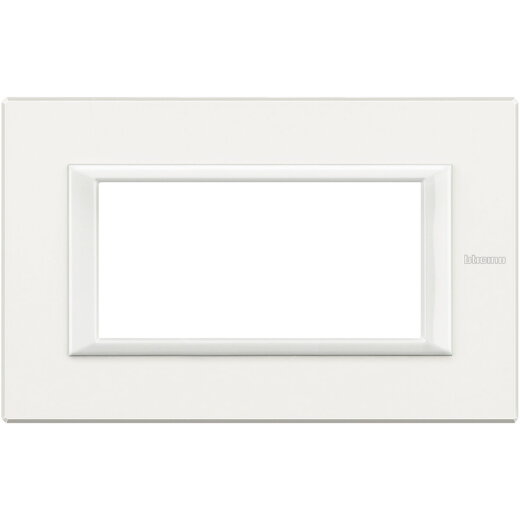 Bticino Rahmen 4modulig white aluminium